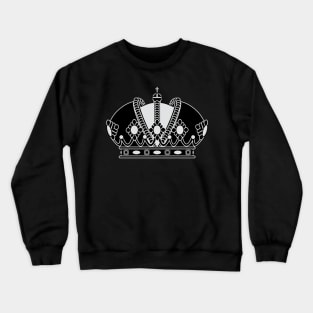 Imperial crown (black and silver) Crewneck Sweatshirt